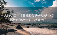 古籍记载：插曲视频免费完整版在线播放的神秘一面 · 档案6510