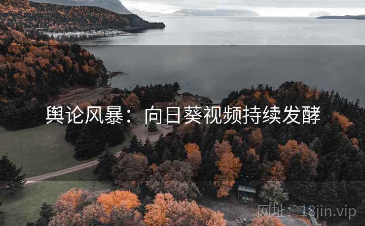 舆论风暴：向日葵视频持续发酵