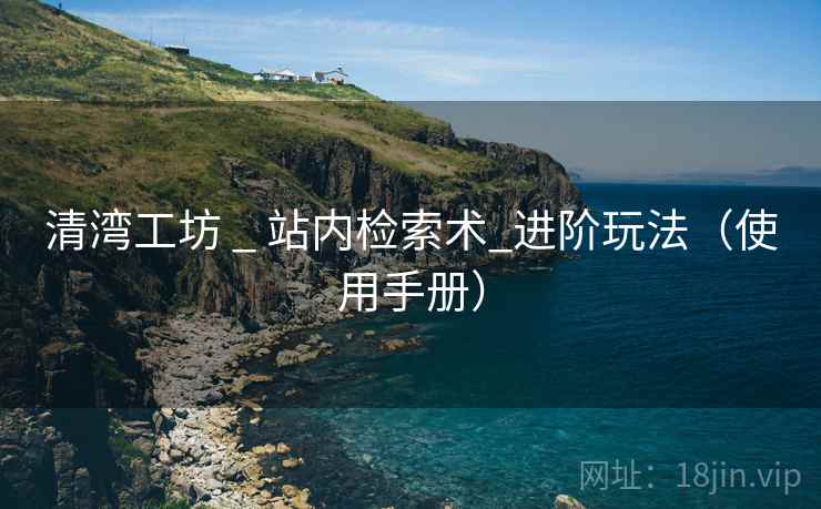 清湾工坊 _ 站内检索术_进阶玩法(使用手册) 清湾工坊 _ 站内检索术_进阶玩法(使用手册)