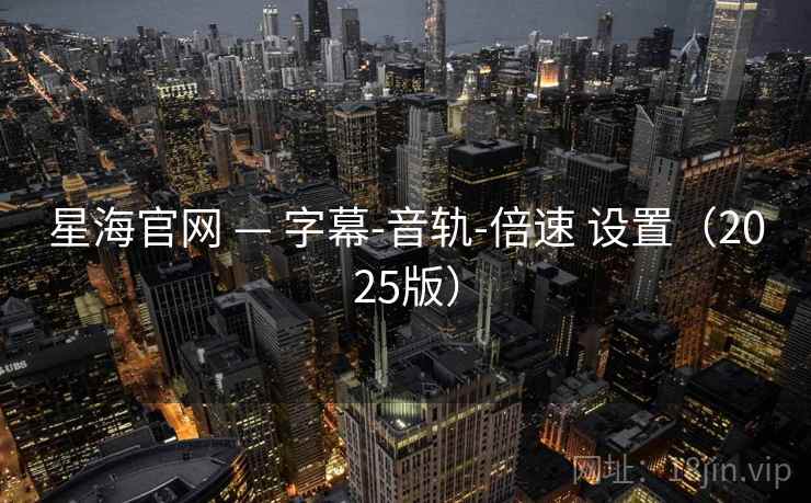 星海官网 — 字幕-音轨-倍速 设置(2025版) 星海官网 — 字幕-音轨-倍速 设置(2025版)
